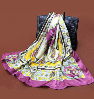 Wholesale ethnic silk scarf