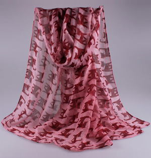 Viscose animal print scarf wholesale
