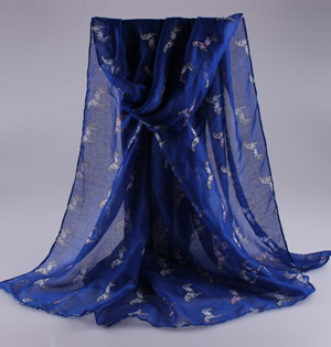 Animal print viscose infinity scarf