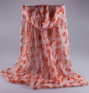 Wholesale animal print scarf