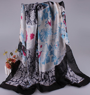 Cotton satin scarves wholesale