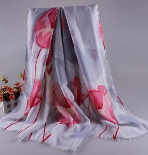 Wholesale cotton silk scarf