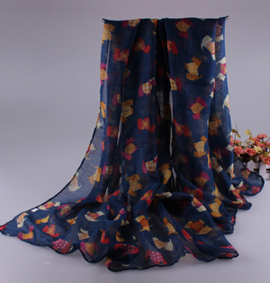 Wholesale pattern viscose scarf
