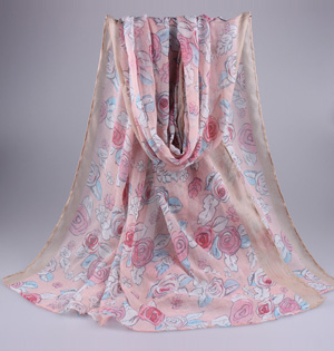 Wholesale spring fashion florals scarf