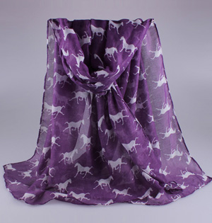Custom printed viscose shawl