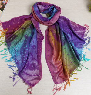 Wholesale cotton jacquard scarves