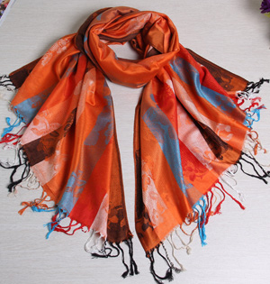 Wholesale cotton tassel scarf
