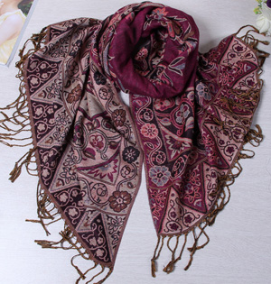 Wholesale polyester jacquard scarf
