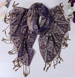 Wholesale polyester jacquard scarf