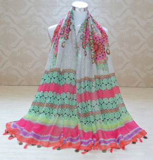 Wholesale cotton long scarf