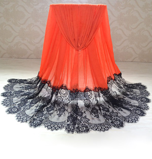 Wholesale cotton lace scarf