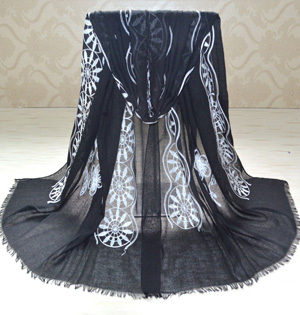Embroidered cotton scarves wholesale