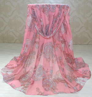 Wholesale viscose flower fashion scarf