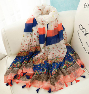 Wholesale soft fringe scarf