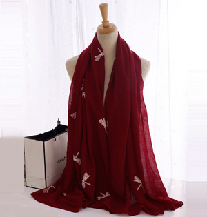 Wholesale printed woman cotton scarf