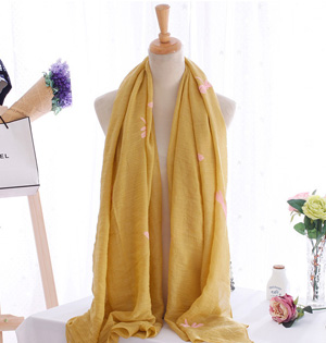 Wholesale printed woman cotton scarf