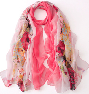 Autumn chiffon silk scarf wholesale