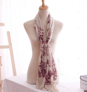 Women cotton blend scarf wholesale