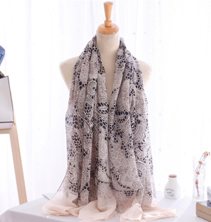 Womens casual floral scarf wholesale