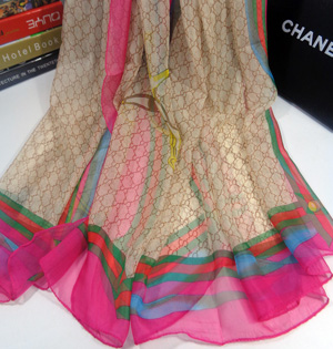 Chain silk scarf wholesale