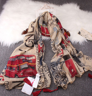 Cotton yarn scarf wholesale