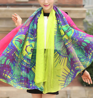 Large chiffon scarf wholesale