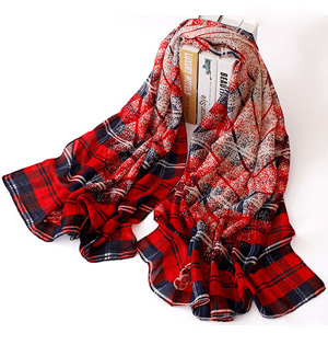 Wholesale classic plaid scarf