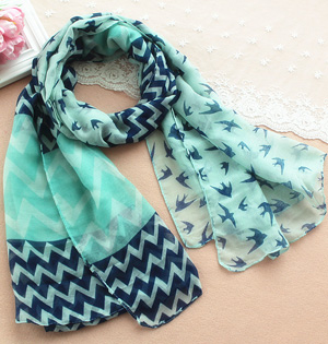 Viscose satin scarves wholesale