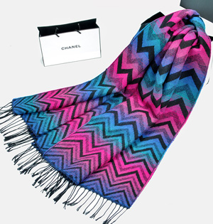 Wholesale fringed cashmere scarf
