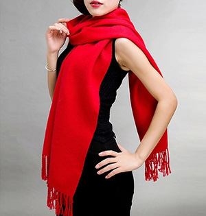 Wholesale red cotton scarf