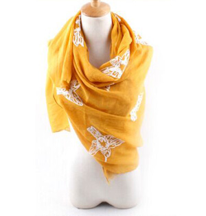 Wholesale cotton embroidered scarf