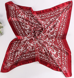 Wholesale silk twill square scarf