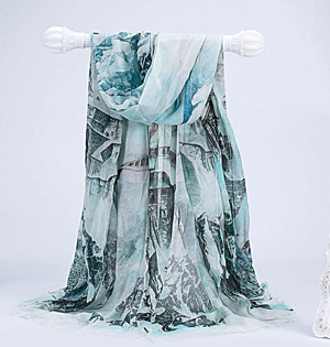 Wholesale digital printing cotton scarf