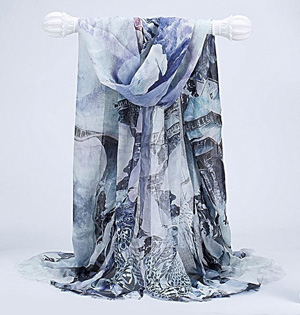 Wholesale digital printing cotton scarf