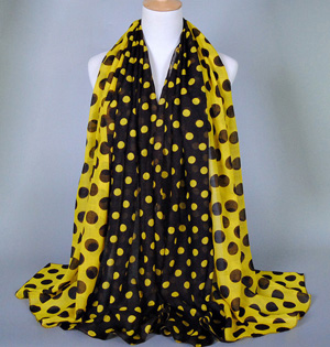 Wholesale viscose dot print scarf