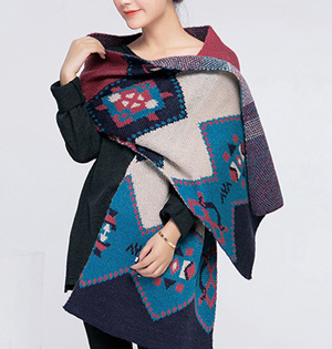Wholesale women knit wool scarf