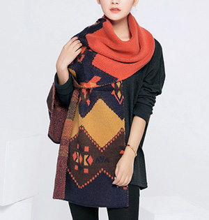 Wholesale women knit wool scarf