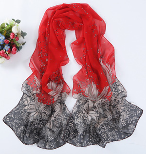 Wholesale thin silk chiffon scarf