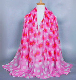 Wholesale women floral shawl scarf