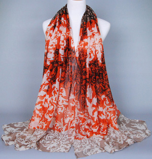 Wholesale hand dyed silk scarves