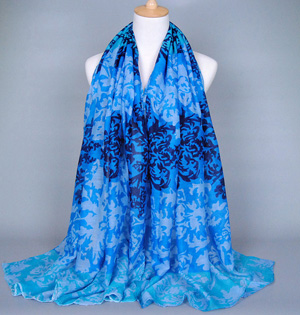 Wholesale hand dyed silk scarves