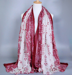 Wholesale blue and white scarf