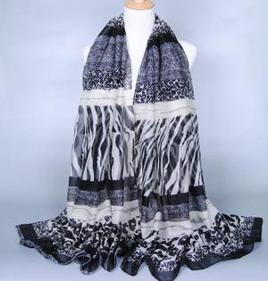 Wholesale leopard viscose scarf fashion