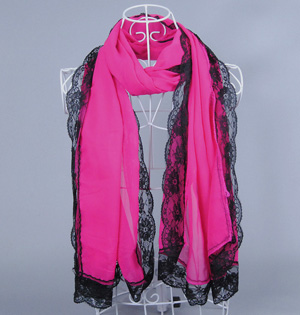 Wholesale lace chiffon scarf
