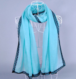 Wholesale lace cotton scarf