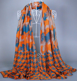 Wholesale viscose camouflage scarf