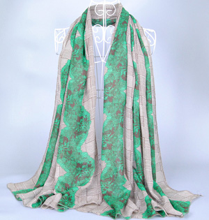 Wholesale cotton twill printed scarf