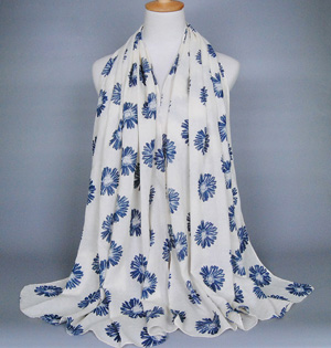 Wholesale cotton sunflower scarf