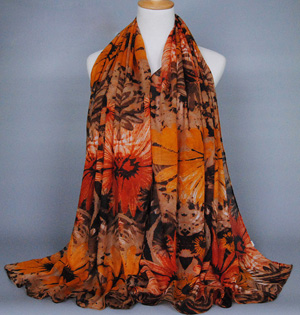 Wholesale sunflower infinity scarf