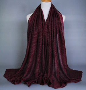Wholesale polka dot viscose scarf